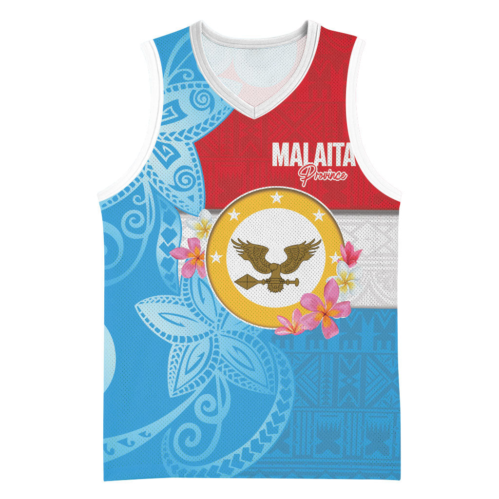 Personalised Malaita Province Day Basketball Jersey Solomon Islands Maramapaina Flag Color LT14 Unisex Blue - Polynesian Pride
