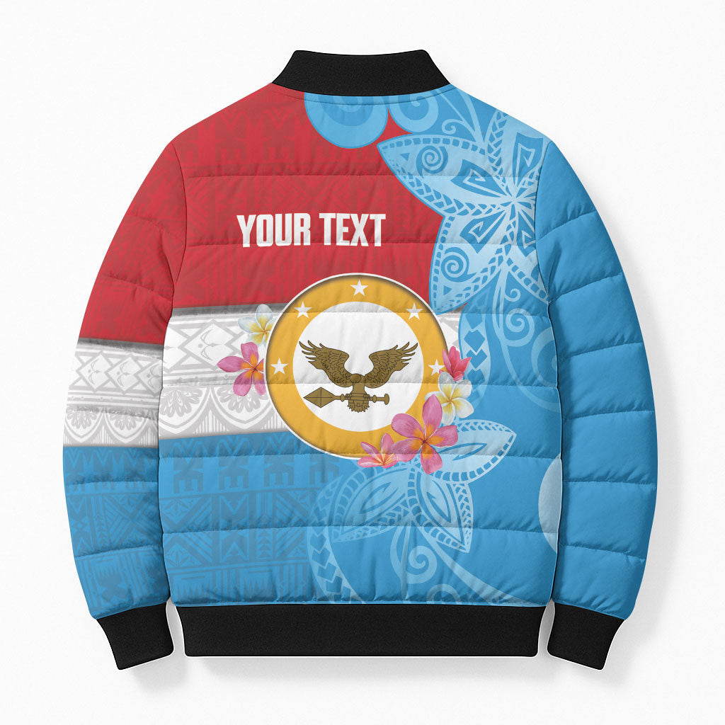Personalised Malaita Province Day Bomber Puffer Jacket Solomon Islands Maramapaina Flag Color LT14 - Polynesian Pride