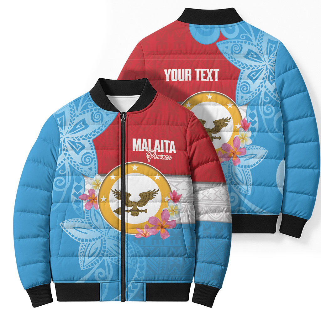 Personalised Malaita Province Day Bomber Puffer Jacket Solomon Islands Maramapaina Flag Color LT14 - Polynesian Pride