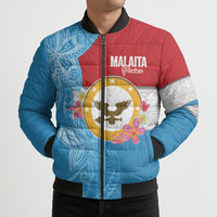 Personalised Malaita Province Day Bomber Puffer Jacket Solomon Islands Maramapaina Flag Color LT14 - Polynesian Pride