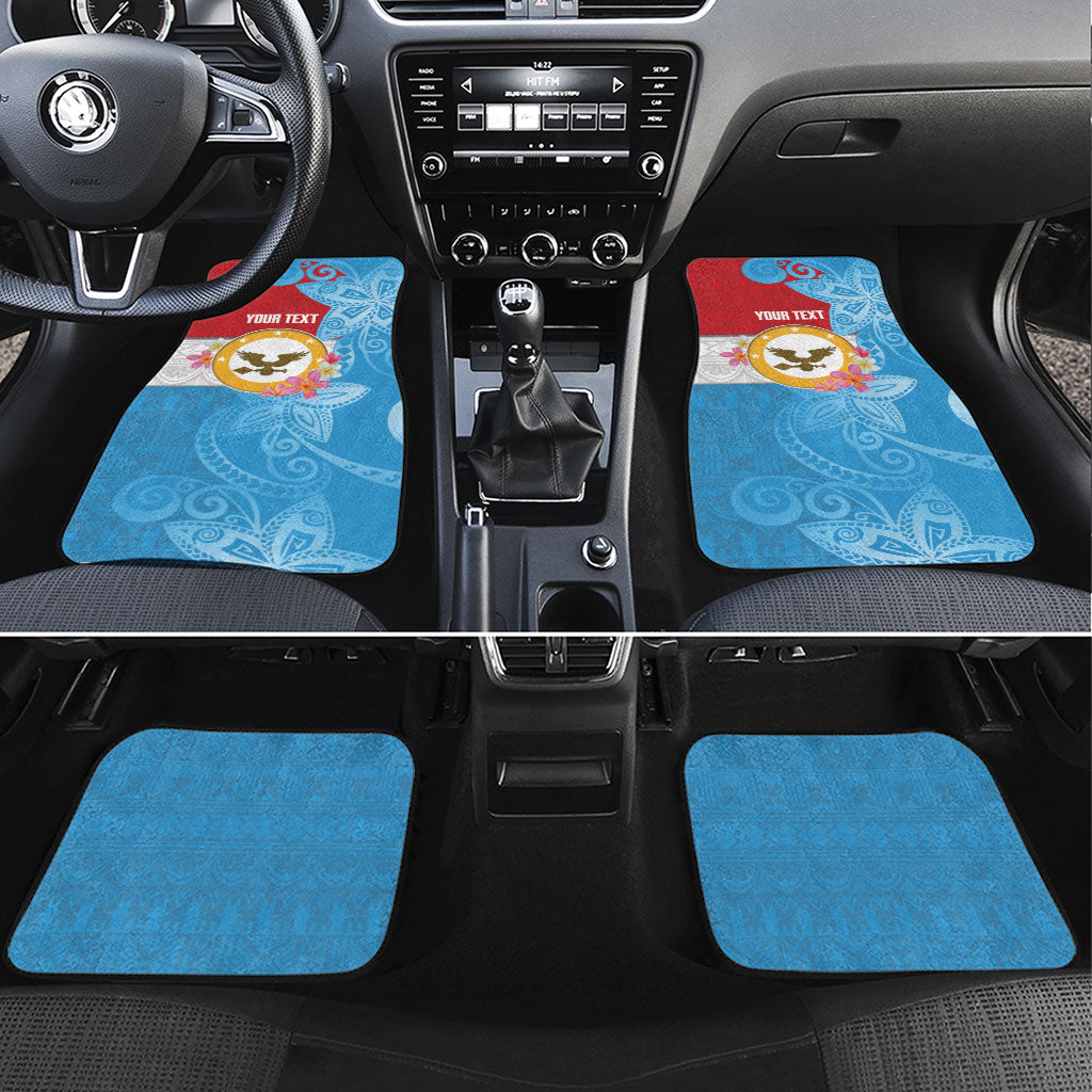Personalised Malaita Province Day Car Mats Solomon Islands Maramapaina Flag Color LT14 Set 4pcs Blue - Polynesian Pride