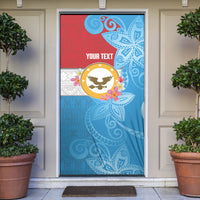 Personalised Malaita Province Day Door Cover Solomon Islands Maramapaina Flag Color LT14 Blue - Polynesian Pride