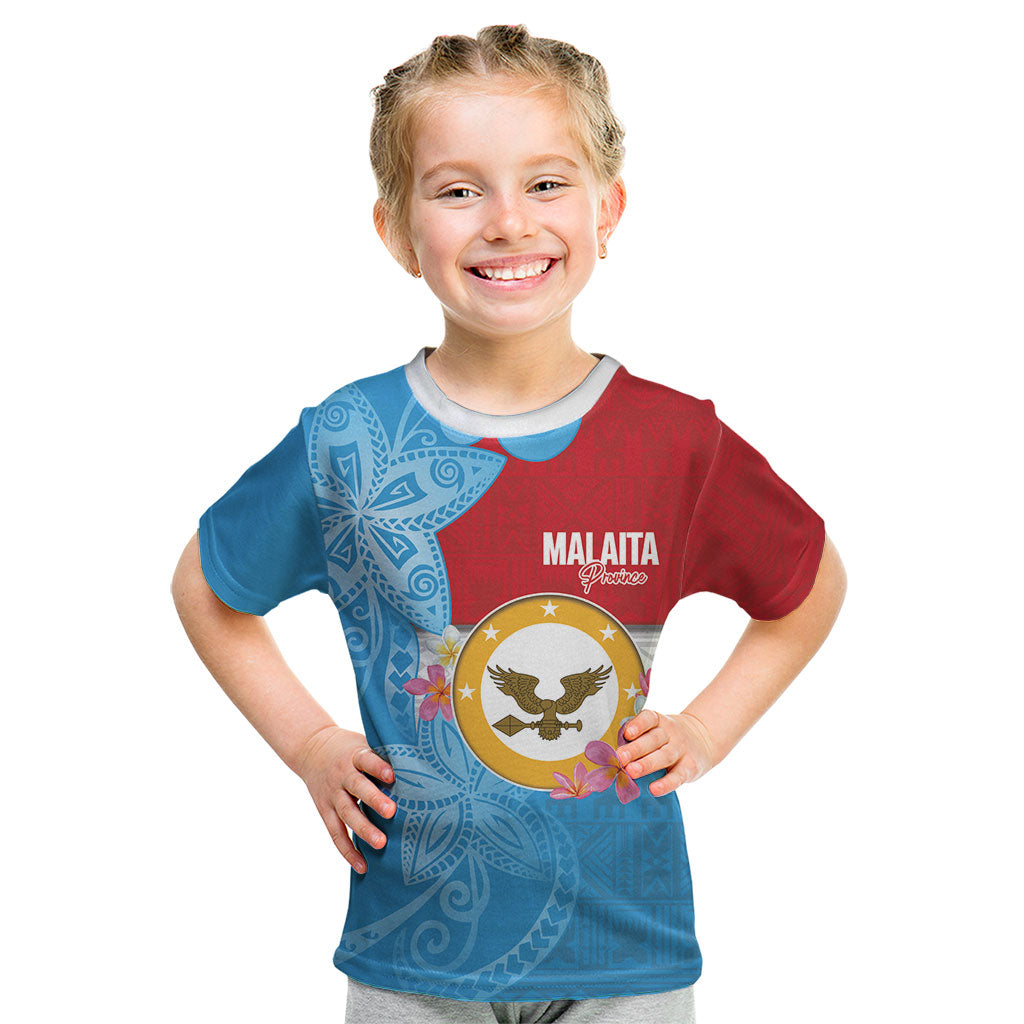 Personalised Malaita Province Day Kid T Shirt Solomon Islands Maramapaina Flag Color LT14 Blue - Polynesian Pride