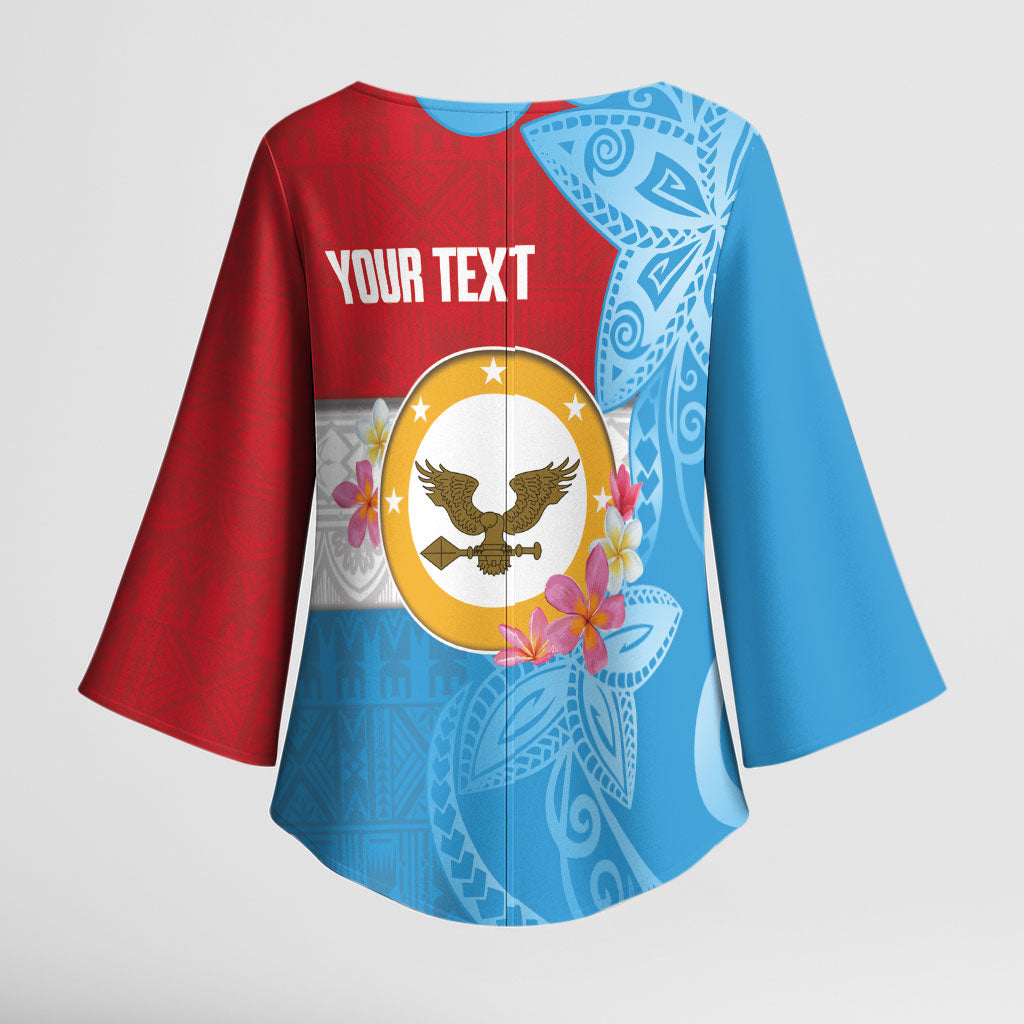 Personalised Malaita Province Day Kimono Sleeve Blouse Solomon Islands Maramapaina Flag Color LT14 - Polynesian Pride