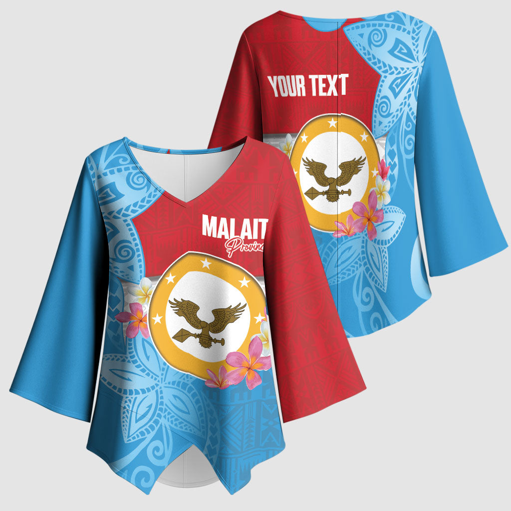 Personalised Malaita Province Day Kimono Sleeve Blouse Solomon Islands Maramapaina Flag Color LT14 - Polynesian Pride