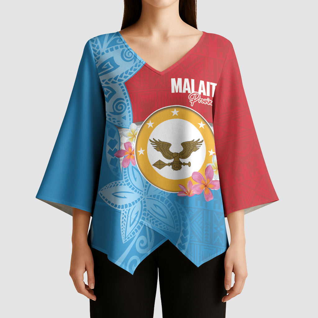 Personalised Malaita Province Day Kimono Sleeve Blouse Solomon Islands Maramapaina Flag Color LT14 - Polynesian Pride