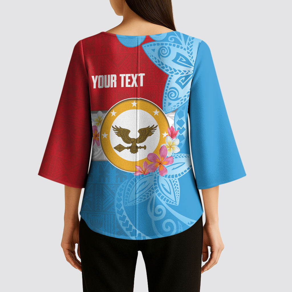Personalised Malaita Province Day Kimono Sleeve Blouse Solomon Islands Maramapaina Flag Color LT14 - Polynesian Pride