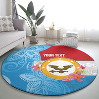 Personalised Malaita Province Day Round Carpet Solomon Islands Maramapaina Flag Color LT14 - Polynesian Pride