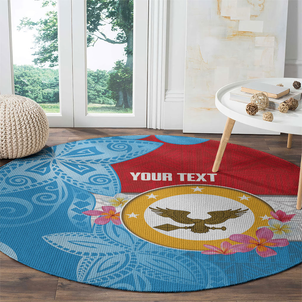 Personalised Malaita Province Day Round Carpet Solomon Islands Maramapaina Flag Color LT14 - Polynesian Pride
