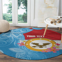 Personalised Malaita Province Day Round Carpet Solomon Islands Maramapaina Flag Color LT14 - Polynesian Pride