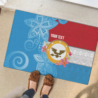 Personalised Malaita Province Day Rubber Doormat Solomon Islands Maramapaina Flag Color LT14 - Polynesian Pride