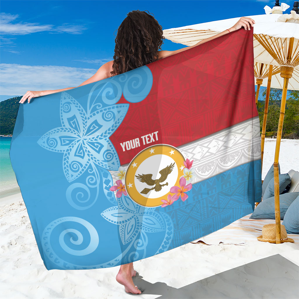 Personalised Malaita Province Day Sarong Solomon Islands Maramapaina Flag Color LT14 One Size 44 x 66 inches Blue - Polynesian Pride