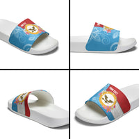 Personalised Malaita Province Day Slide Sandals Solomon Islands Maramapaina Flag Color LT14 - Polynesian Pride