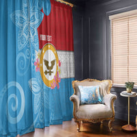 Personalised Malaita Province Day Window Curtain Solomon Islands Maramapaina Flag Color LT14 - Polynesian Pride
