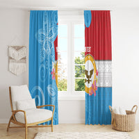 Personalised Malaita Province Day Window Curtain Solomon Islands Maramapaina Flag Color LT14 - Polynesian Pride
