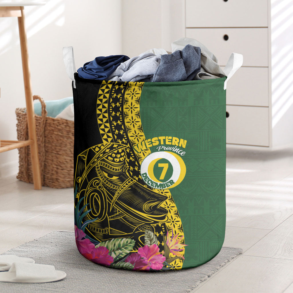 Western Province Day Laundry Basket Wes Provins Nguzunguzu Symbol LT14 Green - Polynesian Pride