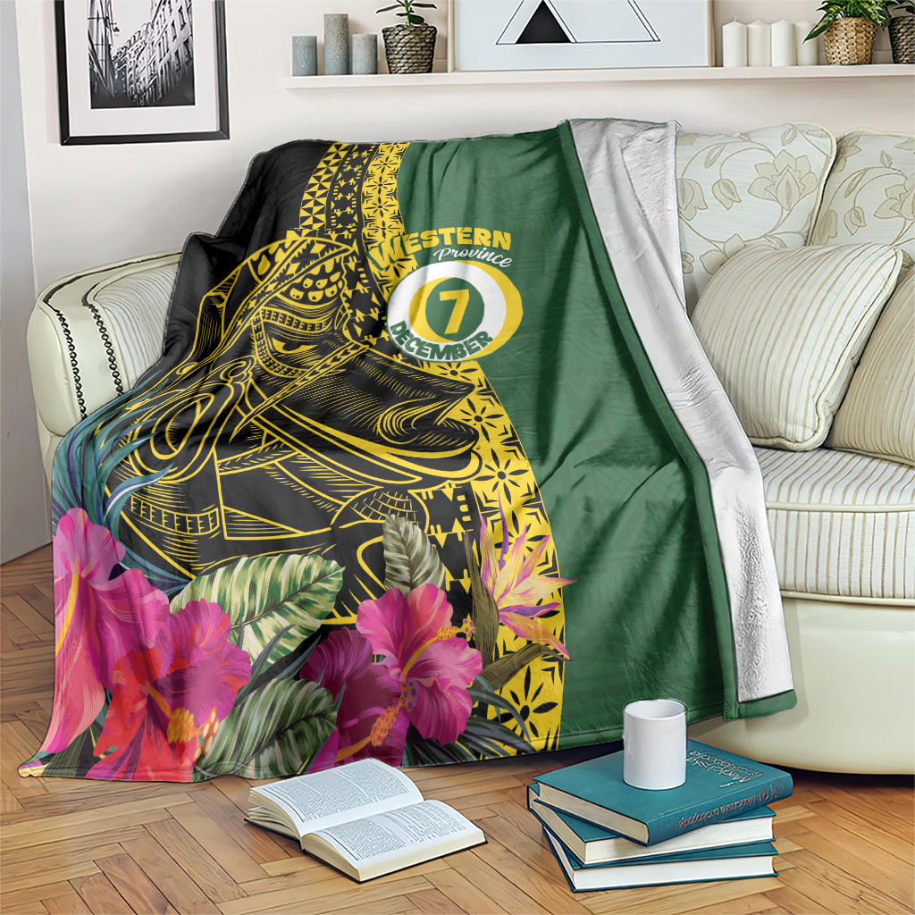 Western Province Day Blanket Wes Provins Nguzunguzu Symbol LT14 Green - Polynesian Pride