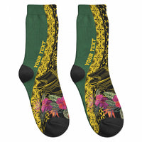 Personalised Western Province Day Crew Socks Wes Provins Nguzunguzu Symbol LT14 - Polynesian Pride