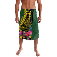 Personalised Western Province Day Lavalava Wes Provins Nguzunguzu Symbol LT14 Green - Polynesian Pride