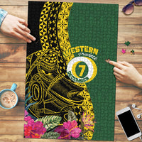 Western Province Day Puzzle Wes Provins Nguzunguzu Symbol LT14 Green - Polynesian Pride