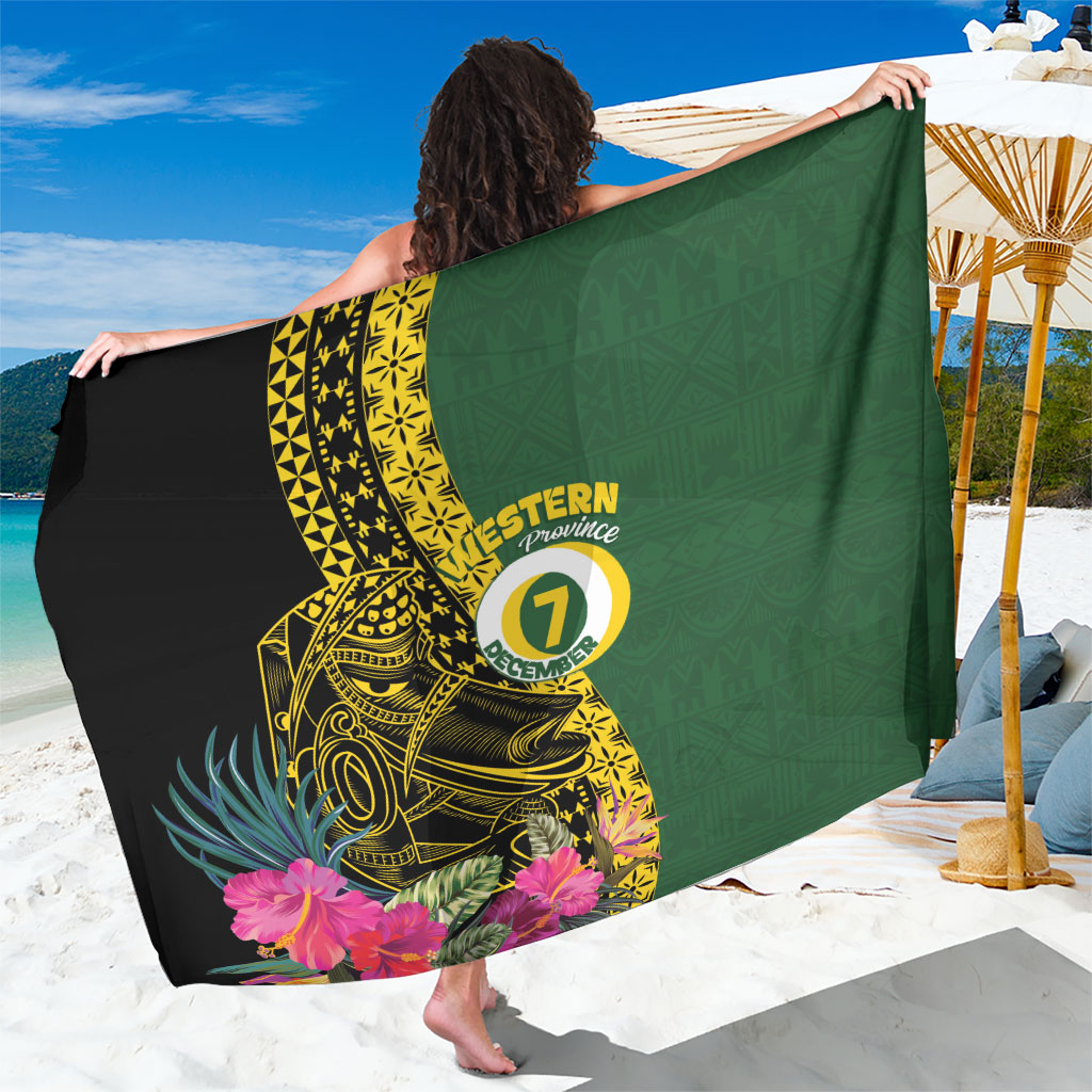Western Province Day Sarong Wes Provins Nguzunguzu Symbol LT14 One Size 44 x 66 inches Green - Polynesian Pride