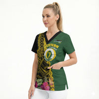 Personalised Western Province Day Scrub Top Wes Provins Nguzunguzu Symbol LT14 - Polynesian Pride