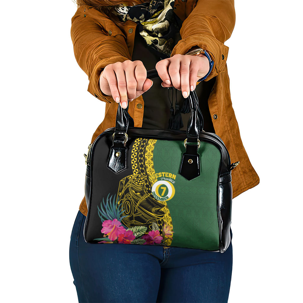 Western Province Day Shoulder Handbag Wes Provins Nguzunguzu Symbol LT14 One Size Green - Polynesian Pride