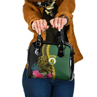 Western Province Day Shoulder Handbag Wes Provins Nguzunguzu Symbol LT14 One Size Green - Polynesian Pride
