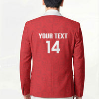 Mate Maa Tonga Rugby Custom Blazer 2026 Tongan Ngatu Pattern Red LT14 - Polynesian Pride