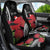 Personalized Mele Kalikimaka Hawaii Car Seat Cover I'iwi Bird With Ohia Lehua - Black Color