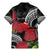 Personalized Mele Kalikimaka Hawaii Family Matching Mermaid Dress and Hawaiian Shirt I'iwi Bird With Ohia Lehua - Black Color