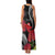 Personalized Mele Kalikimaka Hawaii Family Matching Tank Maxi Dress and Hawaiian Shirt I'iwi Bird With Ohia Lehua - Black Color