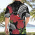 Personalized Mele Kalikimaka Hawaii Hawaiian Shirt I'iwi Bird With Ohia Lehua - Black Color