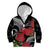 Personalized Mele Kalikimaka Hawaii Kid Hoodie I'iwi Bird With Ohia Lehua - Black Color