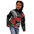 Personalized Mele Kalikimaka Hawaii Kid Hoodie I'iwi Bird With Ohia Lehua - Black Color