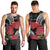 Personalized Mele Kalikimaka Hawaii Men Tank Top I'iwi Bird With Ohia Lehua - Black Color