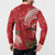 Personalized Mele Kalikimaka Hawaii Button Sweatshirt I'iwi Bird With Ohia Lehua - Red Color