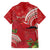 Personalized Mele Kalikimaka Hawaii Hawaiian Shirt I'iwi Bird With Ohia Lehua - Red Color