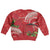 Personalized Mele Kalikimaka Hawaii Kid Ugly Christmas Sweater I'iwi Bird With Ohia Lehua - Red Color