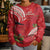 Personalized Mele Kalikimaka Hawaii Kid Ugly Christmas Sweater I'iwi Bird With Ohia Lehua - Red Color