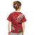 Personalized Mele Kalikimaka Hawaii Kid T Shirt I'iwi Bird With Ohia Lehua - Red Color