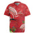 Personalized Mele Kalikimaka Hawaii Rugby Jersey I'iwi Bird With Ohia Lehua - Red Color