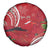 Personalized Mele Kalikimaka Hawaii Spare Tire Cover I'iwi Bird With Ohia Lehua - Red Color