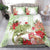 Pastel Green Hawaii Chameleon Christmas Bedding Set Mele Kalikimaka Kakau - Watercolor