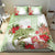 Pastel Green Hawaii Chameleon Christmas Bedding Set Mele Kalikimaka Kakau - Watercolor