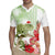 Pastel Green Hawaii Chameleon Christmas Rugby Jersey Mele Kalikimaka Kakau - Watercolor