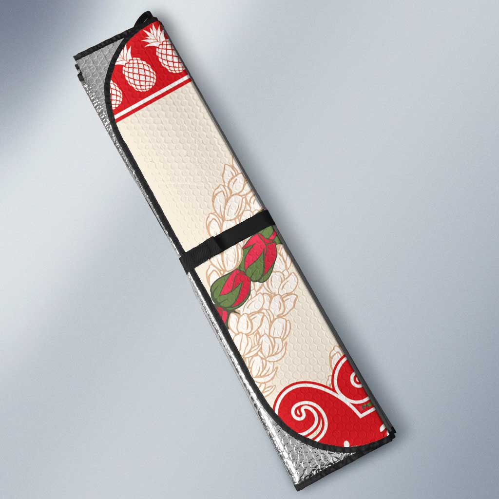 Hawaii Christmas Six Seven Auto Sun Shade Mele Kalikimaka Funny Santa 67 Gen Alpha Slang - Polynesian Pride