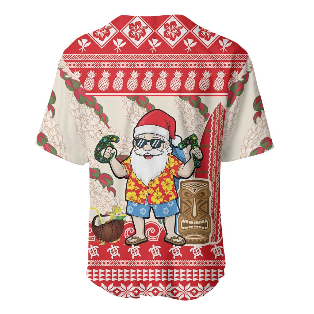 Hawaii Christmas Six Seven Baseball Jersey Mele Kalikimaka Funny Santa 67 Gen Alpha Slang LT14 - Polynesian Pride