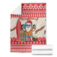 Hawaii Christmas Six Seven Blanket Mele Kalikimaka Funny Santa 67 Gen Alpha Slang - Polynesian Pride