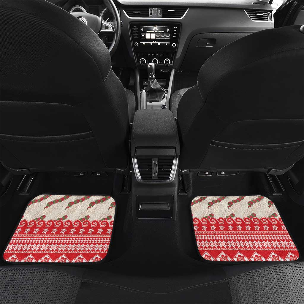 Hawaii Christmas Six Seven Car Mats Mele Kalikimaka Funny Santa 67 Gen Alpha Slang - Polynesian Pride
